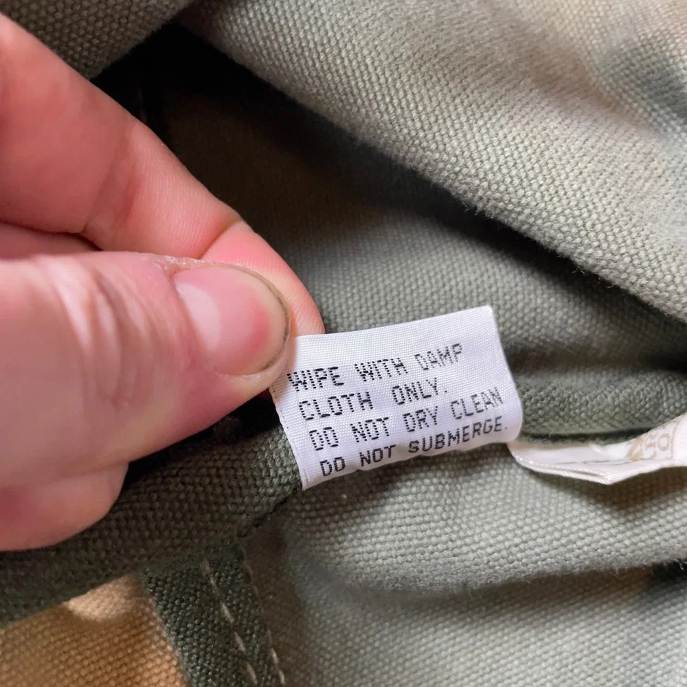 VTG‎ 70s 80s Banana Republic Canvas Duffle Bag Polar Expedition Antarctica Olive